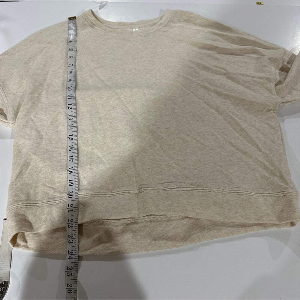 Fabletics Cream Long Sleeve Pullover Sweater Size… - image 8